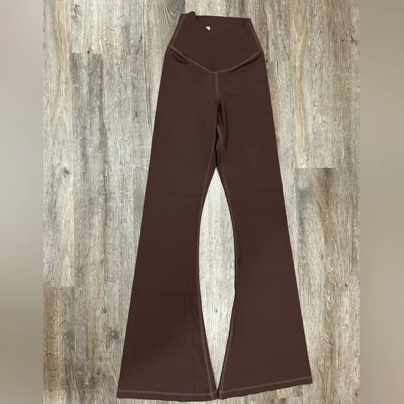 Esoft Brown Women's Flare Leggings Size XS - Picture 3 of 7